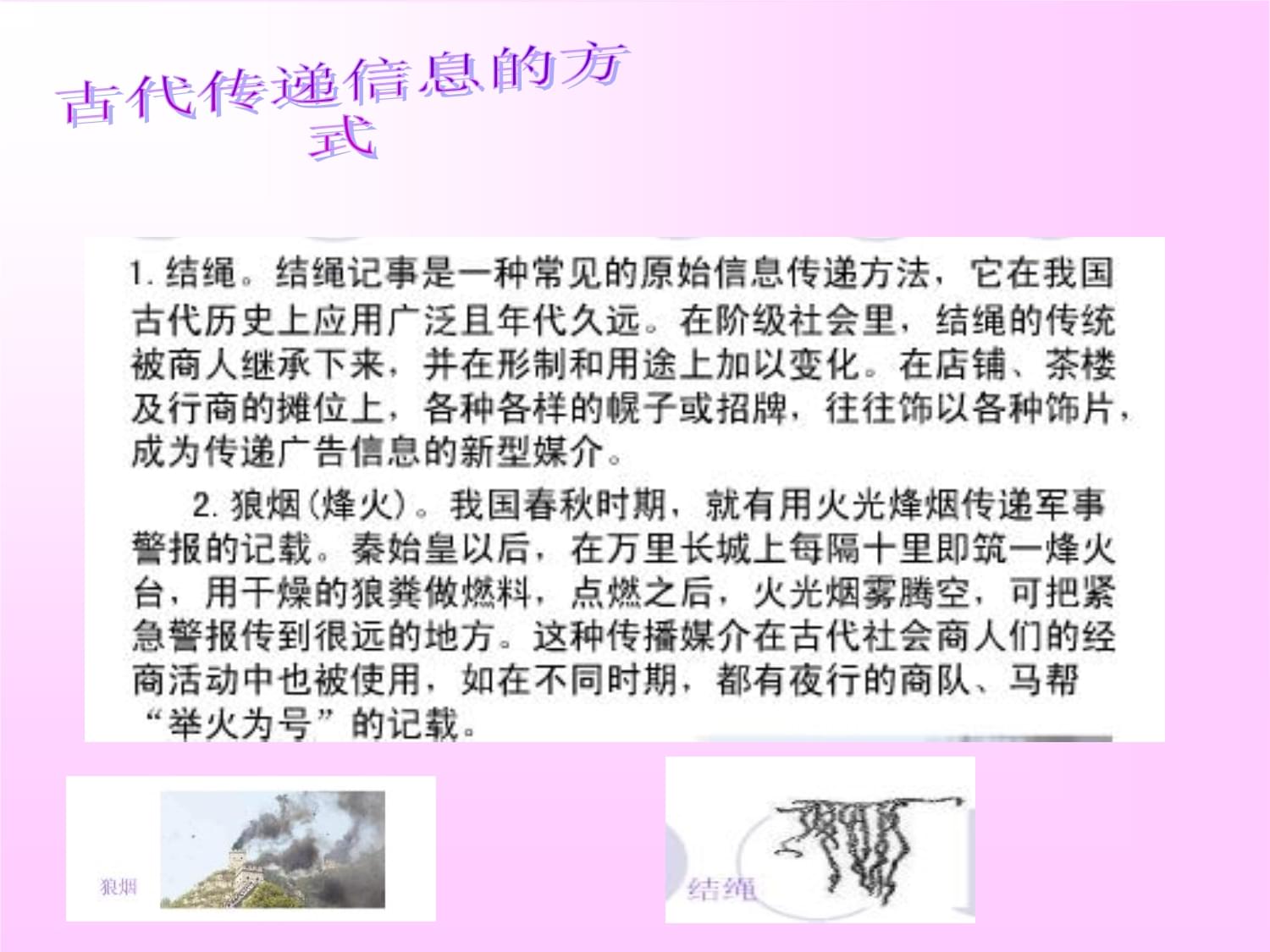 從烽火到光纖 信息傳播的古今變遷與中國(guó)篇章